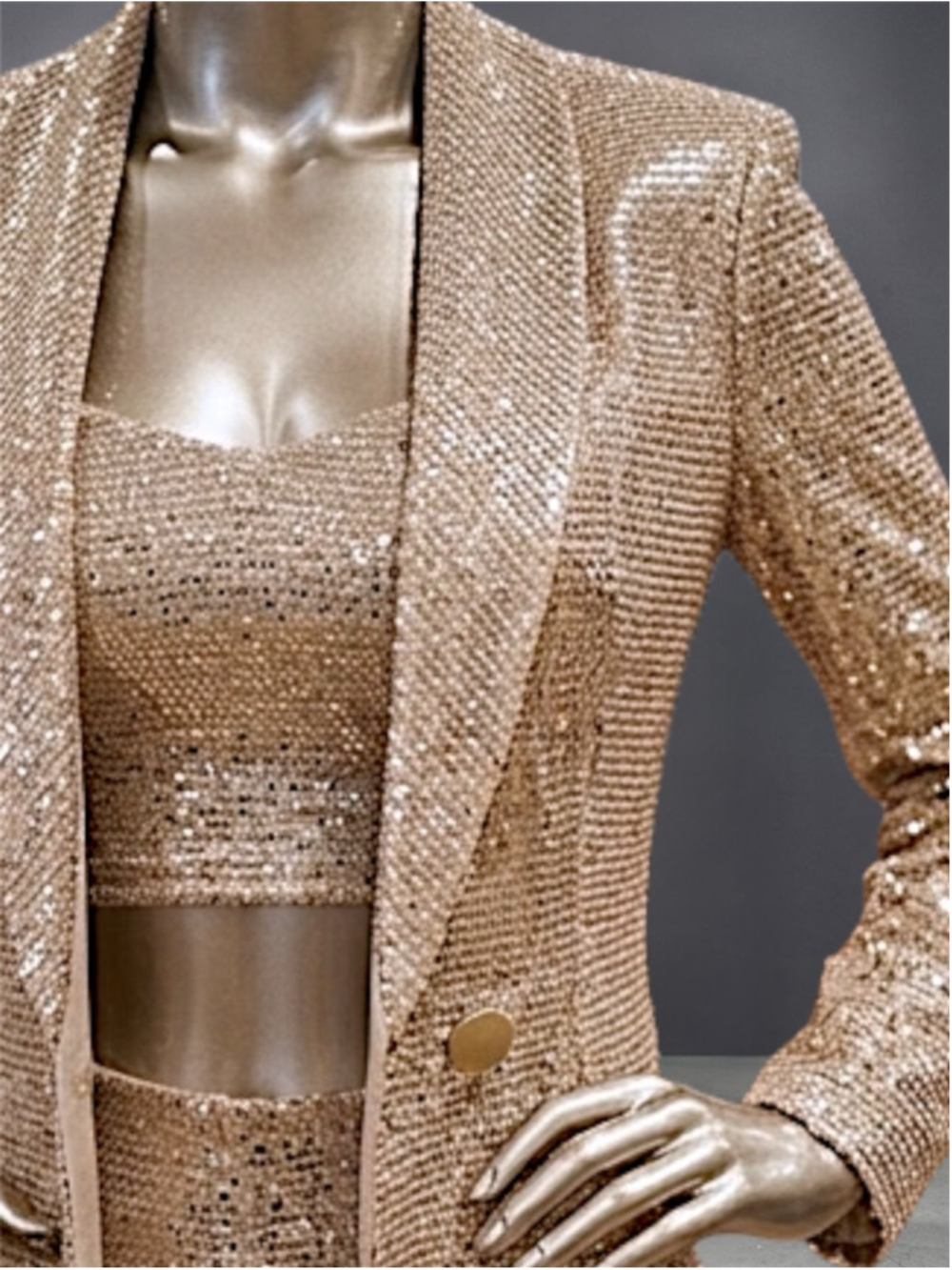 Gibiu USA Gold Radiant Luxe Sequin 3-Piece Set - Picture 2 of 12